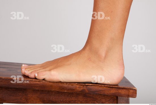 Foot Whole Body Woman Nude Formal Slim Studio photo references