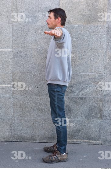 Whole Body Man T poses Casual Average Street photo references