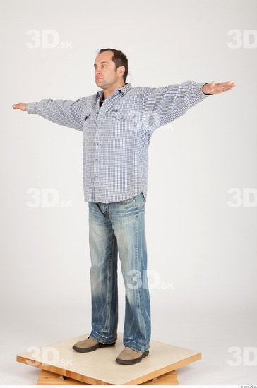 Whole Body Man T poses Casual Average Studio photo references