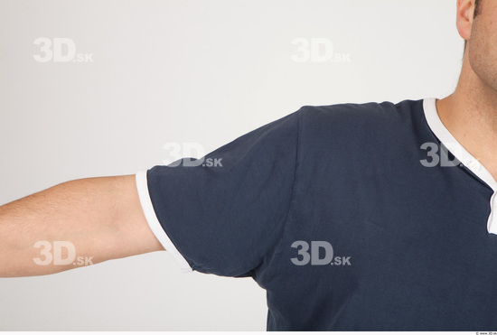 Arm Whole Body Man Casual Shirt T shirt Average Studio photo references