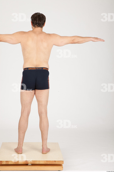 Whole Body Man T poses Casual Underwear Average Studio photo references