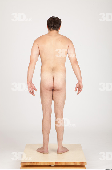 Whole Body Man Animation references Nude Casual Average Studio photo references