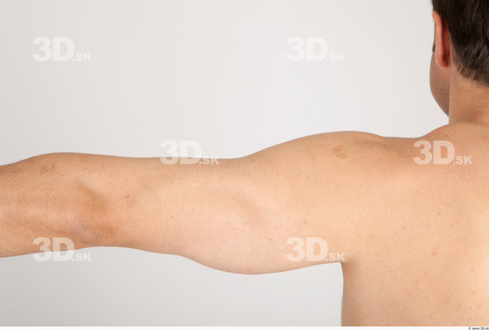 Arm Whole Body Man Nude Casual Average Studio photo references