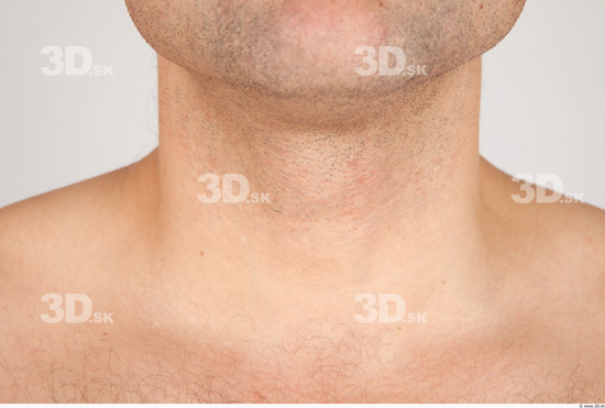 Neck Whole Body Man Nude Casual Average Studio photo references