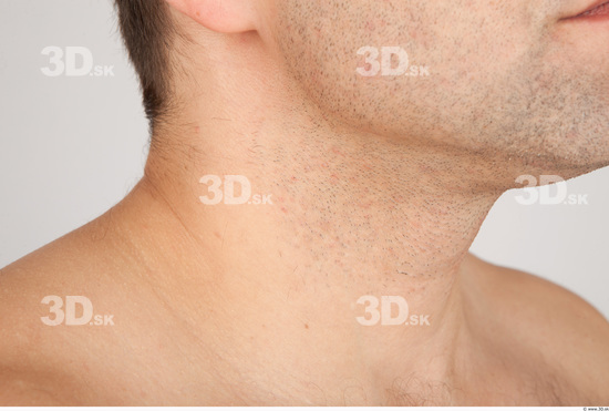 Neck Whole Body Man Nude Casual Average Studio photo references