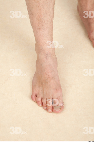 Foot Whole Body Man Nude Casual Average Studio photo references