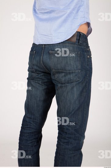 Thigh Whole Body Man Casual Jeans Athletic Studio photo references