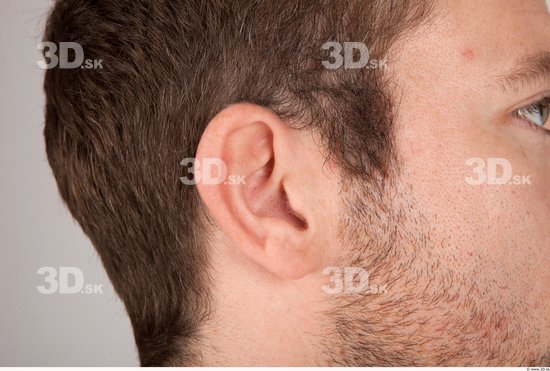 Ear Whole Body Man Casual Athletic Studio photo references