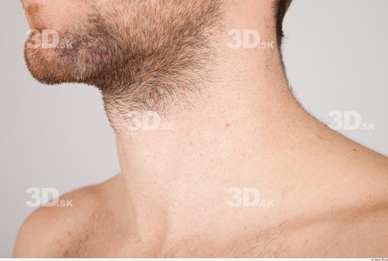Neck Whole Body Man Nude Casual Athletic Studio photo references