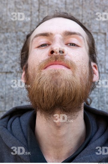 Head Casual Average Bearded Studio photo references