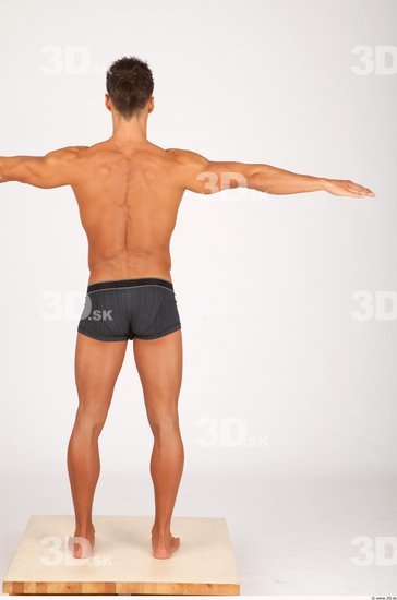 Whole Body Man T poses Casual Underwear Athletic Studio photo references