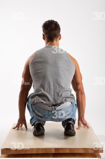 Whole Body Man Other White Casual Athletic Male Studio Poses