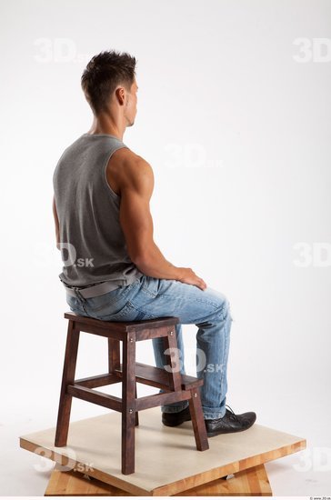 Whole Body Man Other White Casual Athletic Male Studio Poses