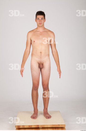 Whole Body Man Animation references Nude Casual Average Studio photo references