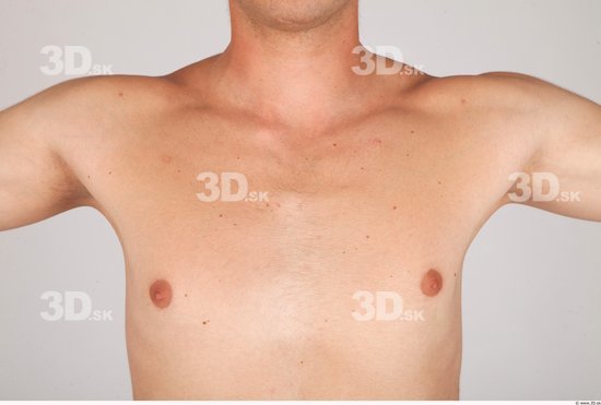 Chest Whole Body Man Nude Casual Average Studio photo references