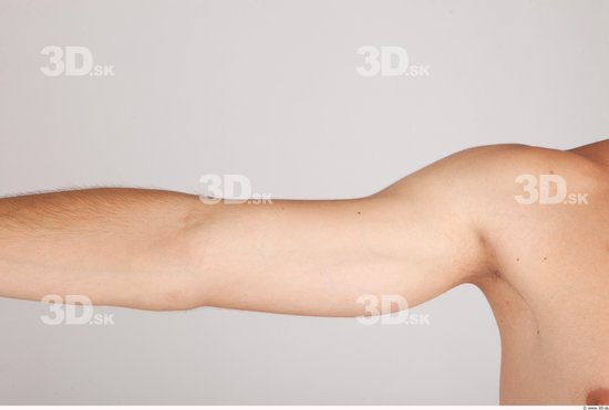 Arm Whole Body Man Nude Casual Average Studio photo references