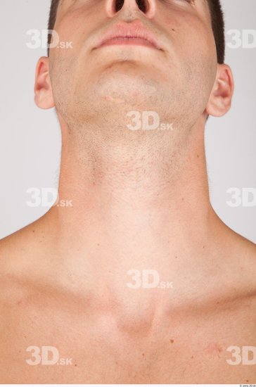 Neck Whole Body Man Nude Casual Average Studio photo references