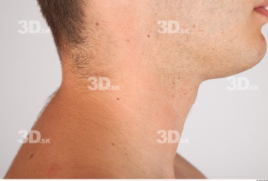 Neck Whole Body Man Nude Casual Average Studio photo references