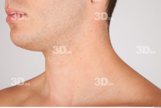 Neck Whole Body Man Nude Casual Average Studio photo references