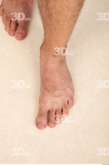 Foot Whole Body Man Nude Casual Average Studio photo references