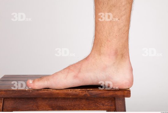 Foot Whole Body Man Nude Casual Average Studio photo references