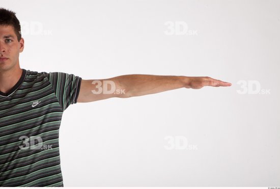 Arm Man Animation references White Casual T shirt Average