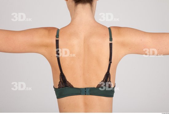 Whole Body Back Woman Underwear Formal Bra Slim Studio photo references