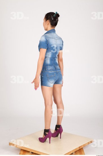 Whole Body Woman Animation references Asian Casual Slim Studio photo references