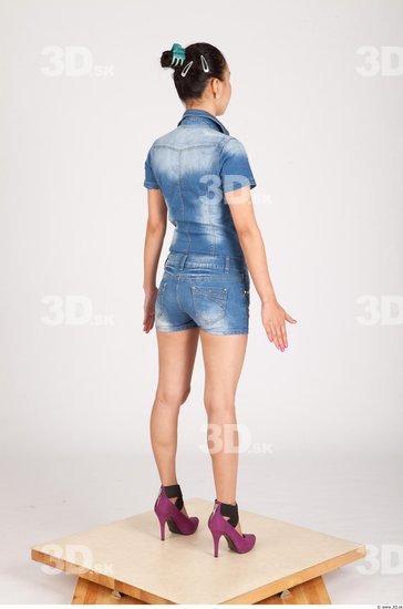 Whole Body Woman Animation references Asian Casual Slim Studio photo references