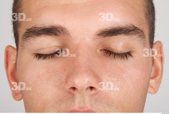 Eye Whole Body Man Casual Muscular Studio photo references