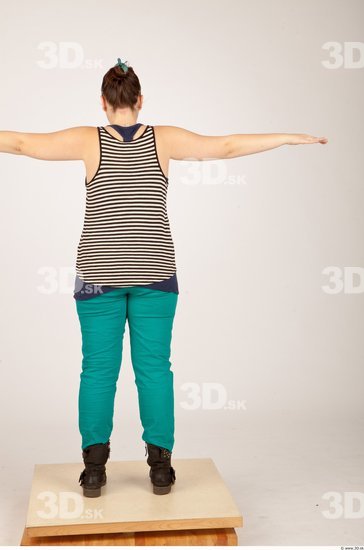 Whole Body Woman T poses Casual Average Studio photo references