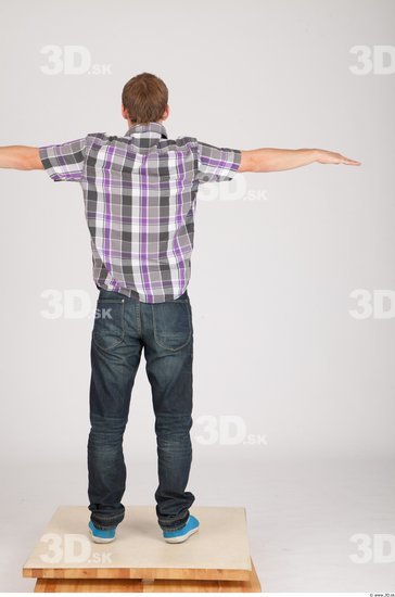 Whole Body Man T poses Casual Average Studio photo references