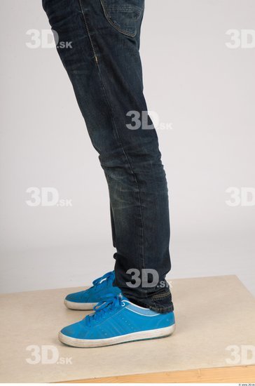 Calf Whole Body Man Casual Jeans Average Studio photo references