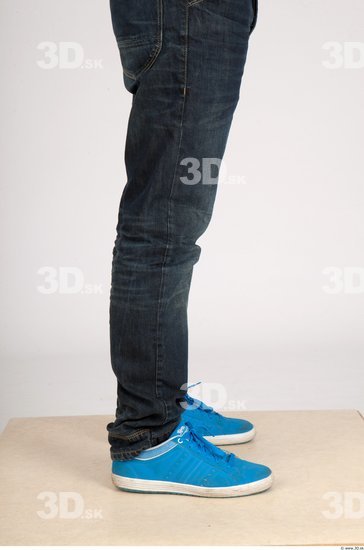 Calf Whole Body Man Casual Jeans Average Studio photo references