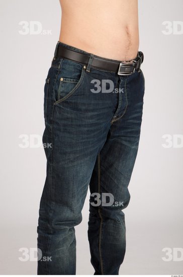 Thigh Whole Body Man Casual Jeans Average Studio photo references