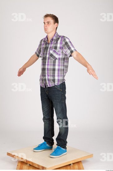 Whole Body Man Animation references Casual Average Studio photo references