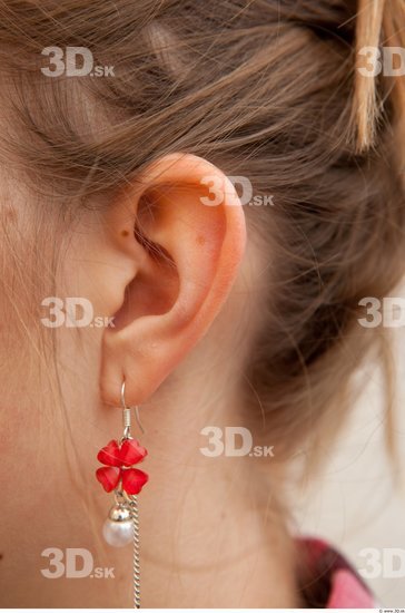 Ear Woman White Jewel Average