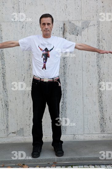 Whole Body Man T poses Casual Average Street photo references