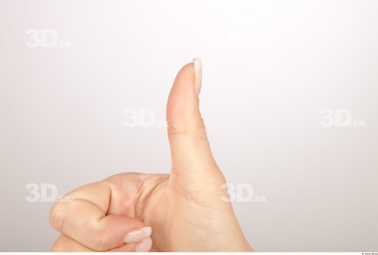 Fingers Whole Body Woman Casual Slim Studio photo references