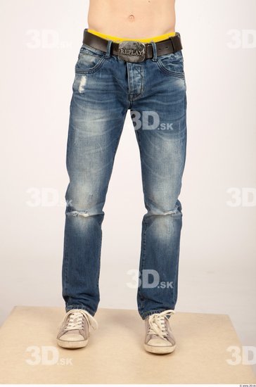 Leg Whole Body Man Casual Jeans Athletic Studio photo references