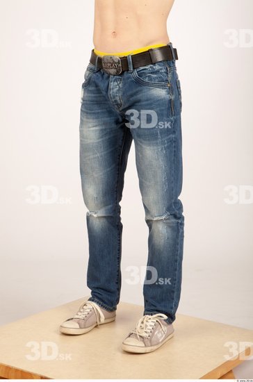 Leg Whole Body Man Casual Jeans Athletic Studio photo references