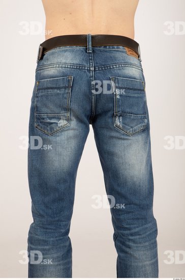 Thigh Whole Body Man Casual Jeans Athletic Studio photo references