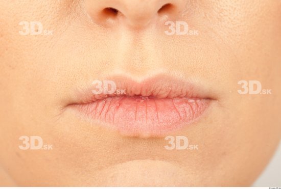 Mouth Whole Body Woman Casual Slim Studio photo references