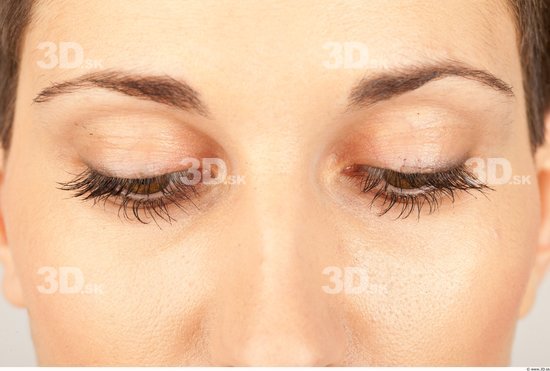 Eye Whole Body Woman Casual Slim Studio photo references