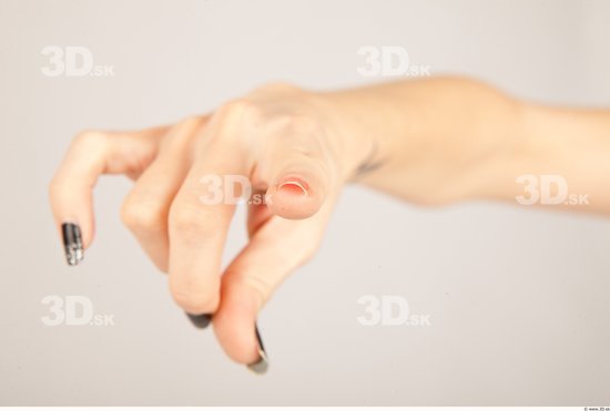 Fingers Whole Body Woman Casual Slim Studio photo references