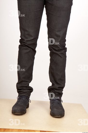 Calf Whole Body Man Casual Jeans Average Studio photo references