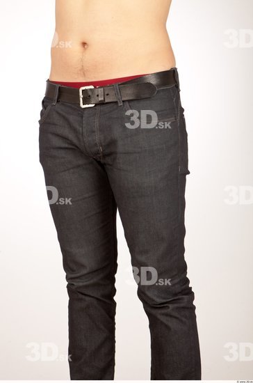 Thigh Whole Body Man Casual Jeans Average Studio photo references