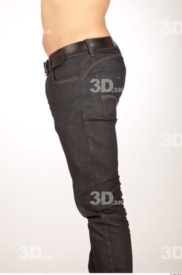 Thigh Whole Body Man Casual Jeans Average Studio photo references