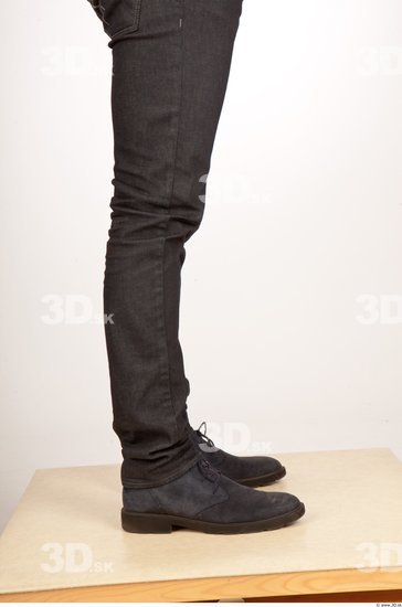 Calf Whole Body Man Casual Jeans Average Studio photo references