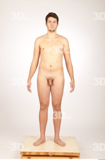 Whole Body Man Animation references Nude Casual Average Studio photo references